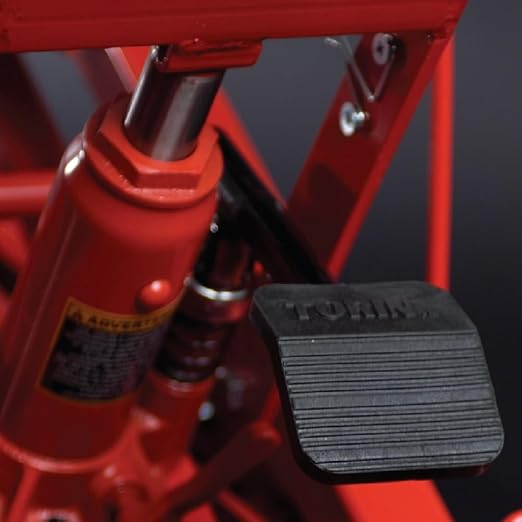 Motorcycle Lift Red مصممة لرفع وتثبيت الدراجات والمركبات