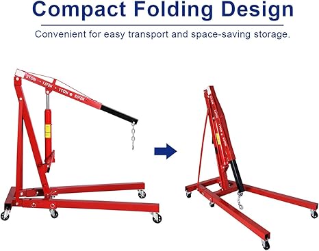 Foldable Shop Crane 2 Ton رافعة محركات هيدروليكية