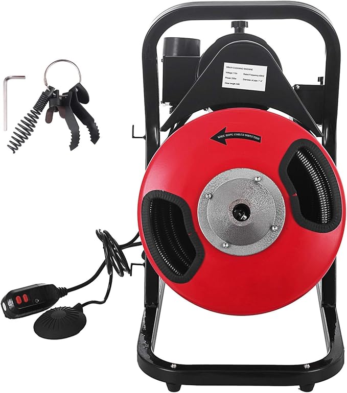 Drain Cleaning Machine 250W مكنة تفتيح مجارير