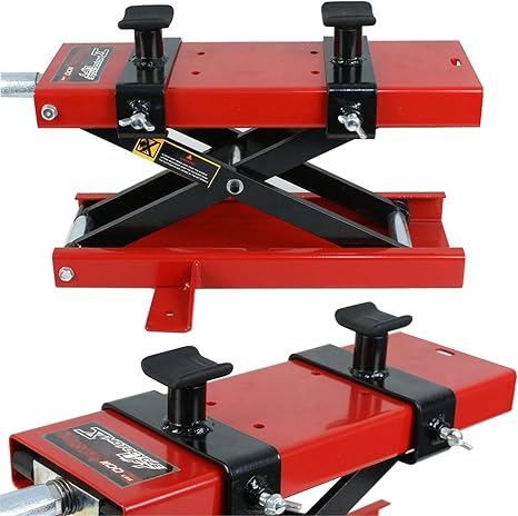 Motorcycle Lift Red رافعة مقصية للدراجات النارية