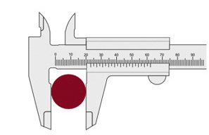 Caliper without dial 150mm (0-150MM*0.05*1/128)