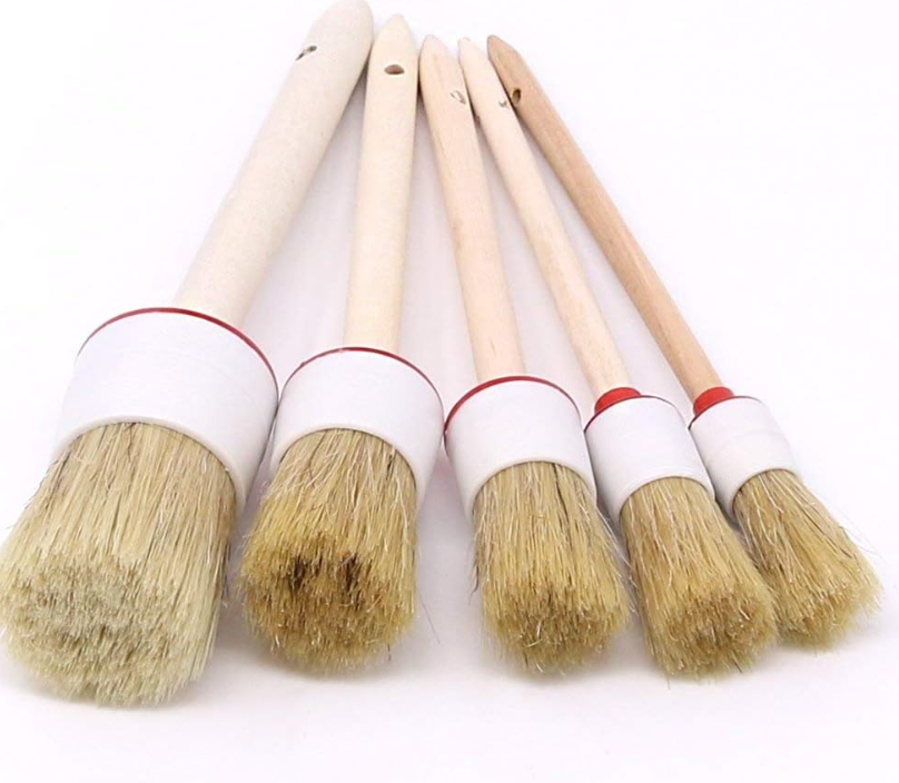 Car Cleaning Brush Set 5PCs, Pure Bristle
