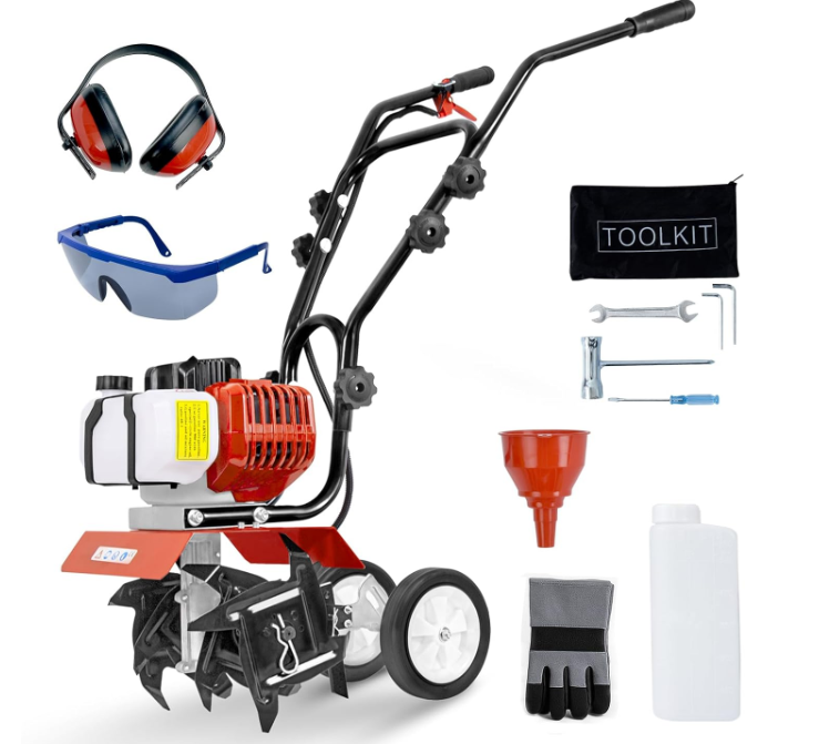 Petrol Engine Garden Small Tiller 52CC مكنة فلاّحة بانزين