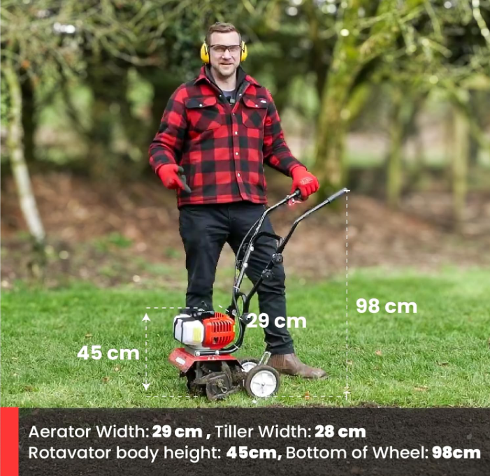 Petrol Engine Garden Small Tiller 52CC مكنة فلاّحة بانزين