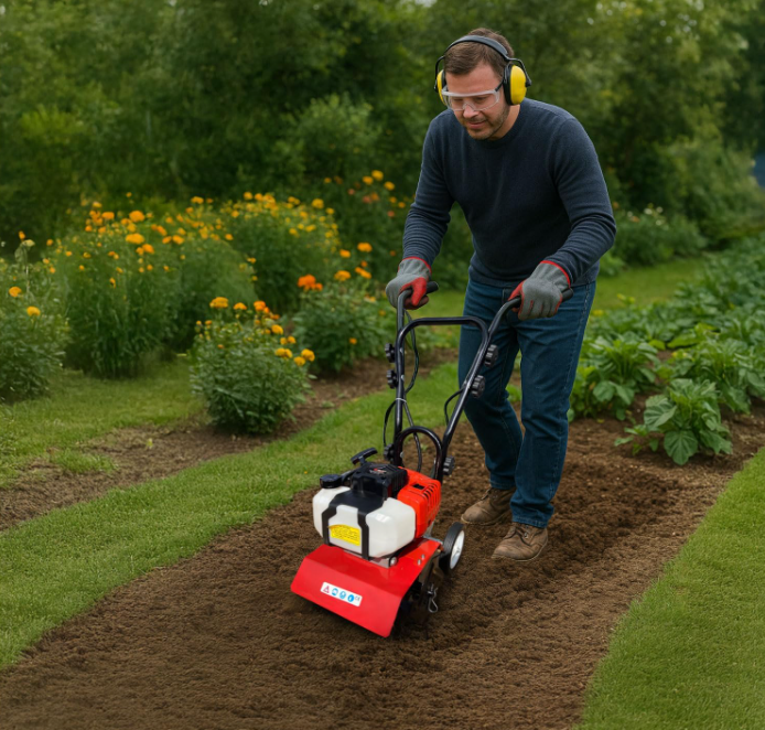 Petrol Engine Garden Small Tiller 52CC مكنة فلاّحة بانزين