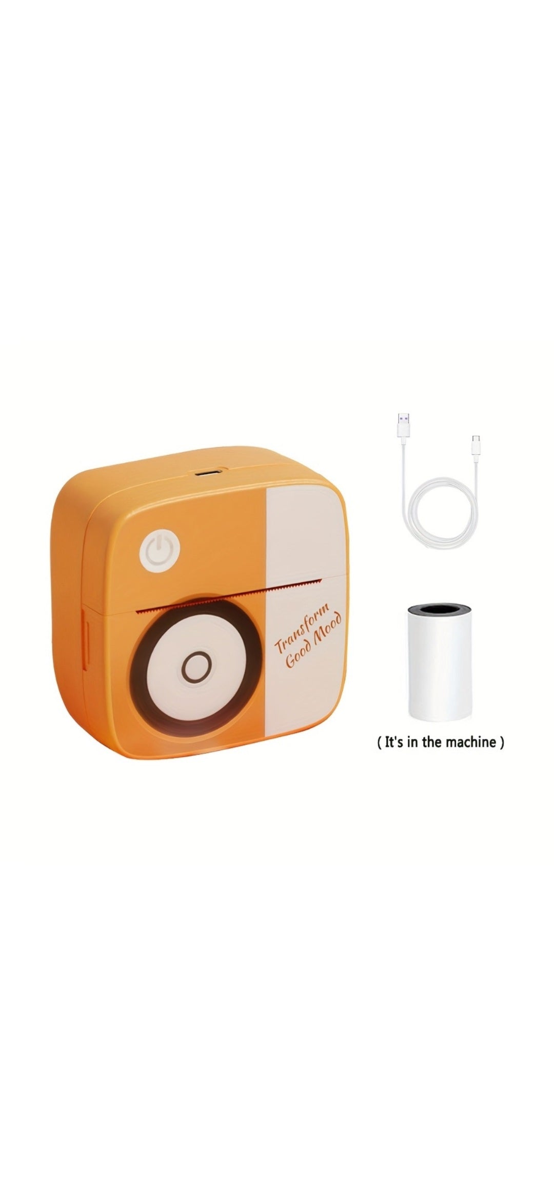 Mini Label Printer with 5 Rolls 50*15mm