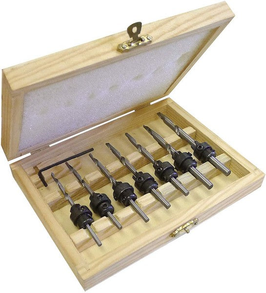 Countersink Wood Drill Bit Set طقم ريش حديد لتخويش الخشب