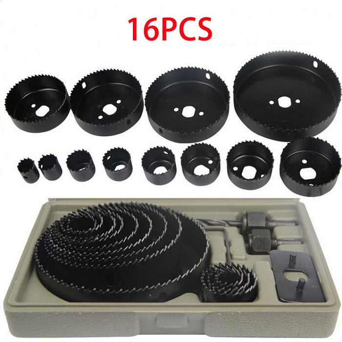 16Pcs Hol Cutting Set For Wood طقم قوارات خشب بلاستيك 16 قطعة