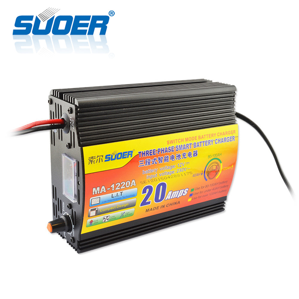 452122 12V 20A Smart Universal Car Battery Charger