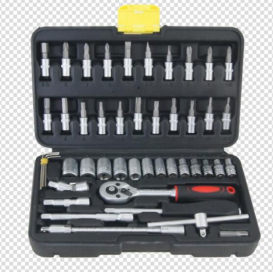 420312B 46PC 1/4" Chrome Vanadium Socket Set طقم طربوش