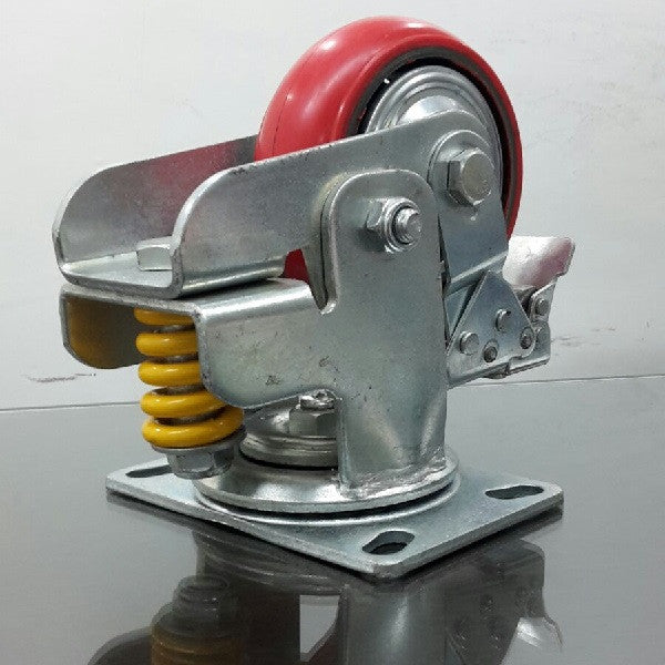 550464 Heavy Duty Wheels with Spring دولاب صناعي مع رصصور