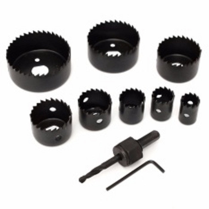 130924 8 Pcs Hole Saw Cutting For Wood طقم قوارات خشب بلاستيك 8 قطع