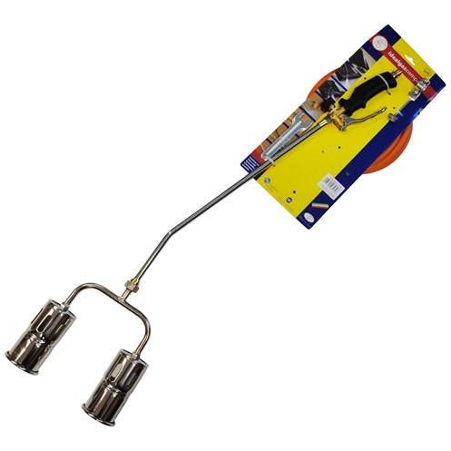 324157 Twin Head Roofing Gas Torch With Igniter 90Cm