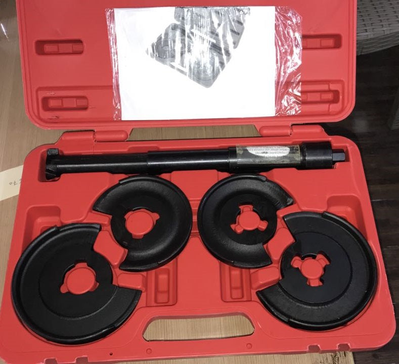 450326 5 pcs Coil Spring Compressor Telescopic Repair Tools Kit For Mercedes Benz VT01199