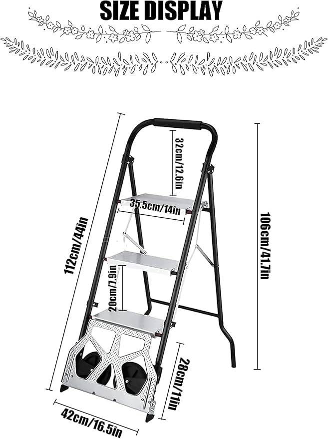 TPW 3 Steps Aluminum Ladder