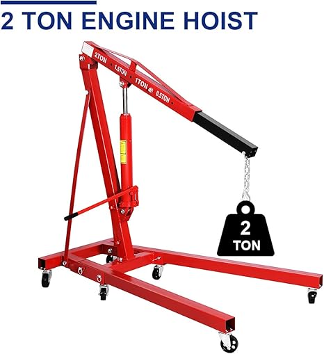 Foldable Shop Crane 2 Ton  رافعة محركات هيدروليكية