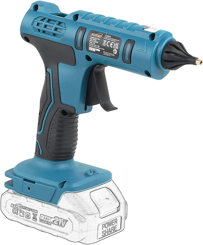 KTS FIT-BAT Cordless Glue Gun In BMC W/Glue Sticks