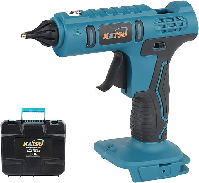 KTS FIT-BAT Cordless Glue Gun In BMC W/Glue Sticks