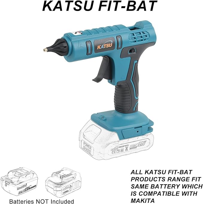 KTS FIT-BAT Cordless Glue Gun In BMC W/Glue Sticks