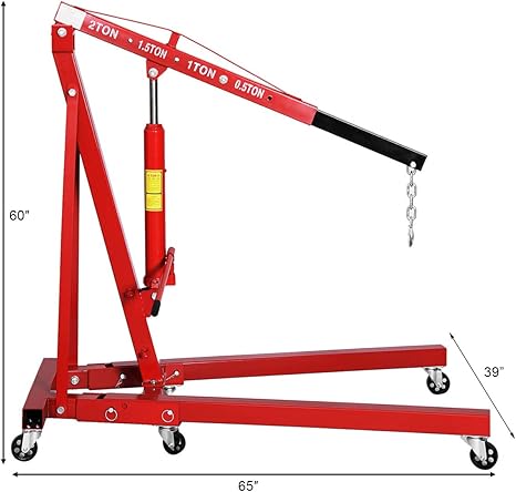 Foldable Shop Crane 2 Ton  رافعة محركات هيدروليكية