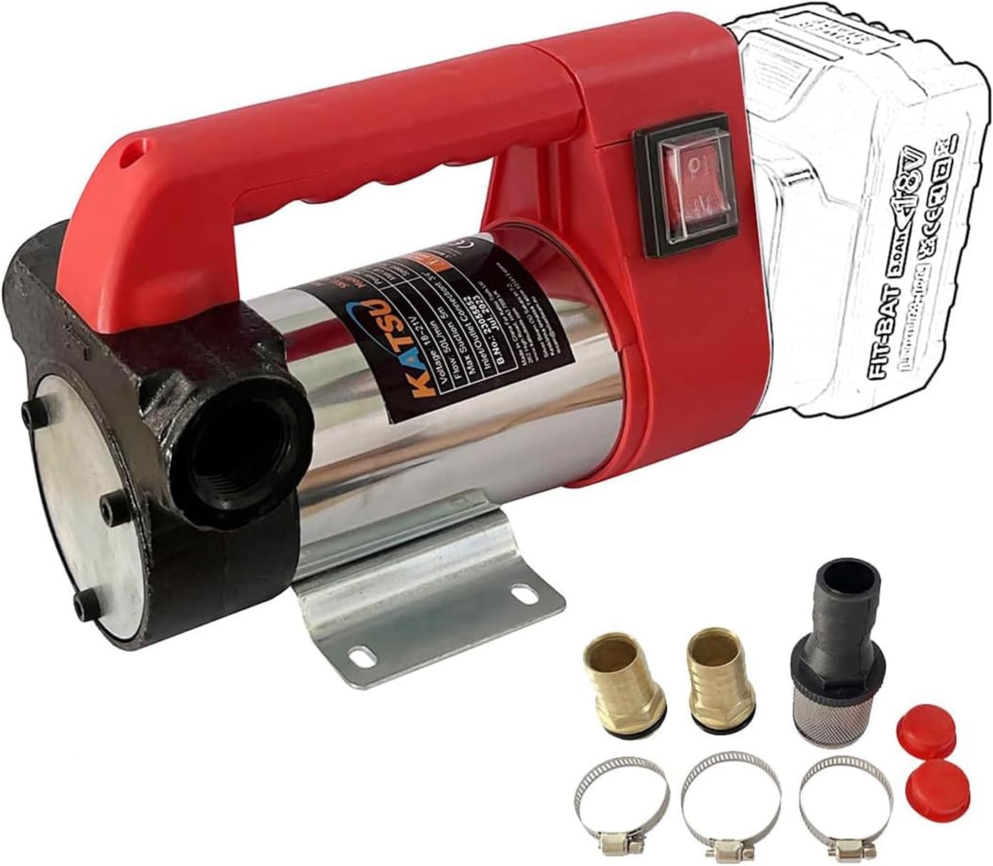 KTS FIT-BAT Cordless Diesel Transfer Pump No Btry