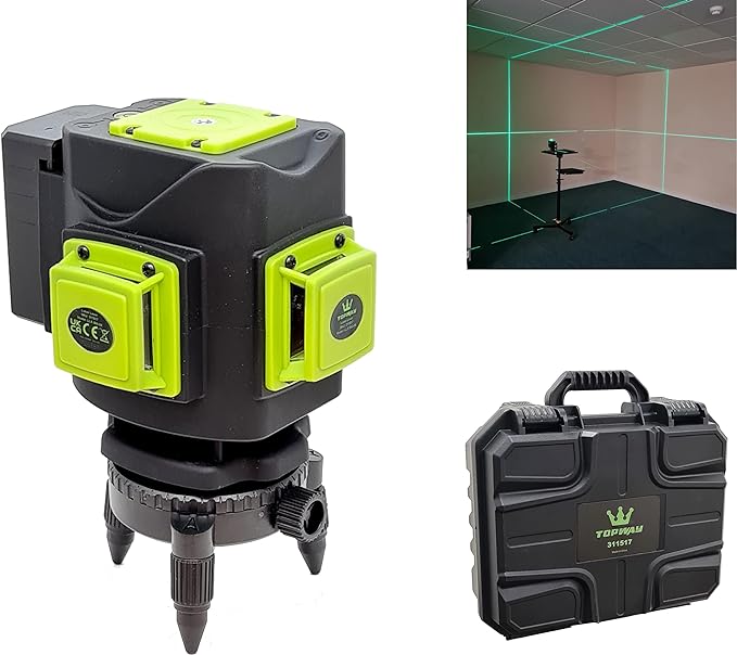 Laser Level 12 Lines with Accessories in Plastic Case