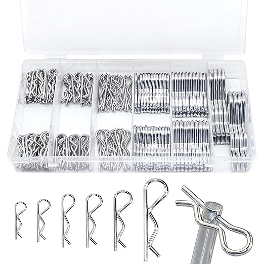 TPW Spring Cotter Split Pins R Shape Clips 150pcs