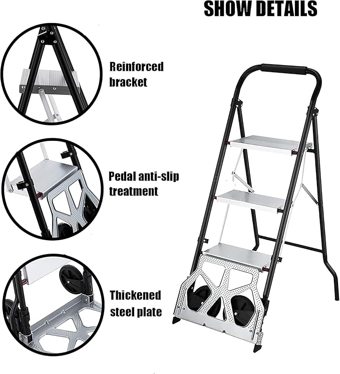 TPW 3 Steps Aluminum Ladder