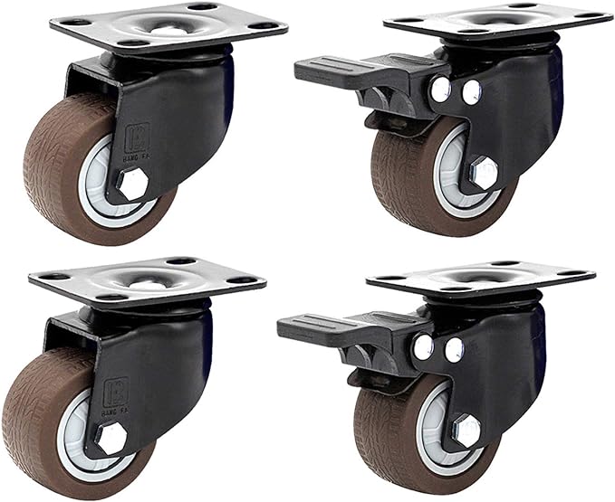 Black Wheel Screw Swivel 2