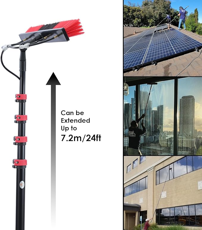 TPW Solar Cleaning Extendable Brush 7.2Mtr