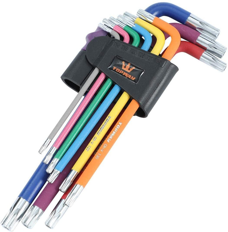 TOPWAY Hex Key Set 9pc Colour