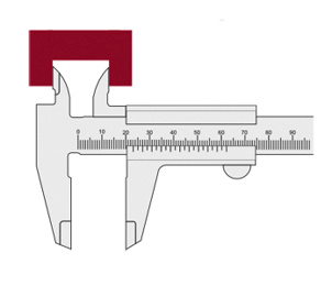 Caliper without dial 150mm (0-150MM*0.05*1/128)