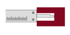 Caliper without dial 150mm (0-150MM*0.05*1/128)