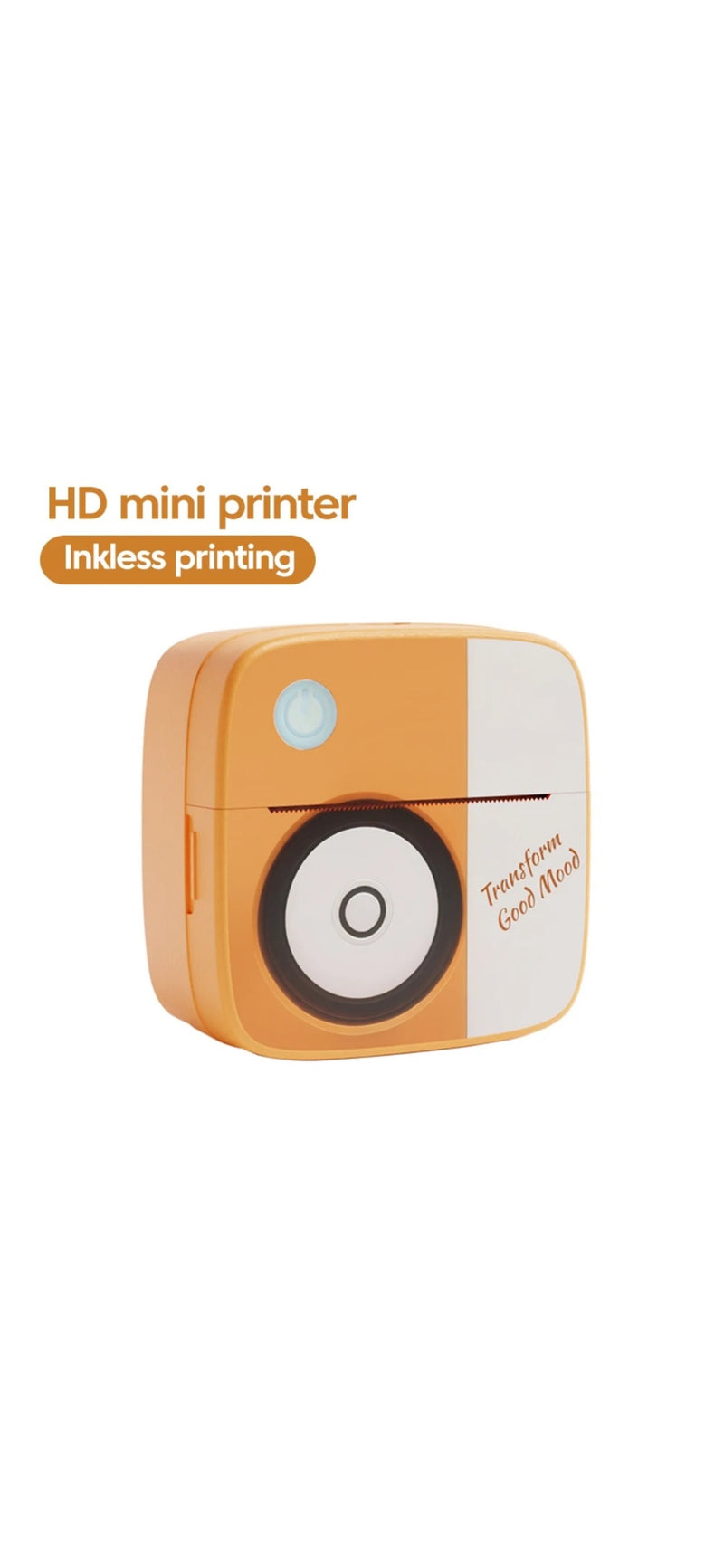 Mini Label Printer with 5 Rolls 50*15mm