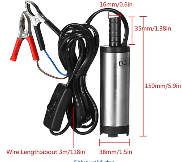 Diesel Transfer Pump 12v طرمبة مازوت و بنزين