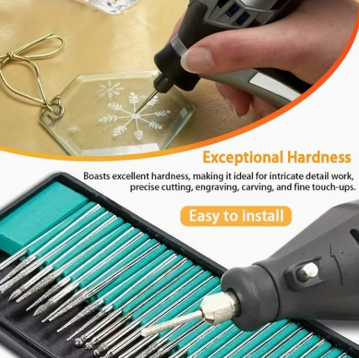Electro Plated Diamond 30Pcs Set طقم روؤس الماس للحفر
