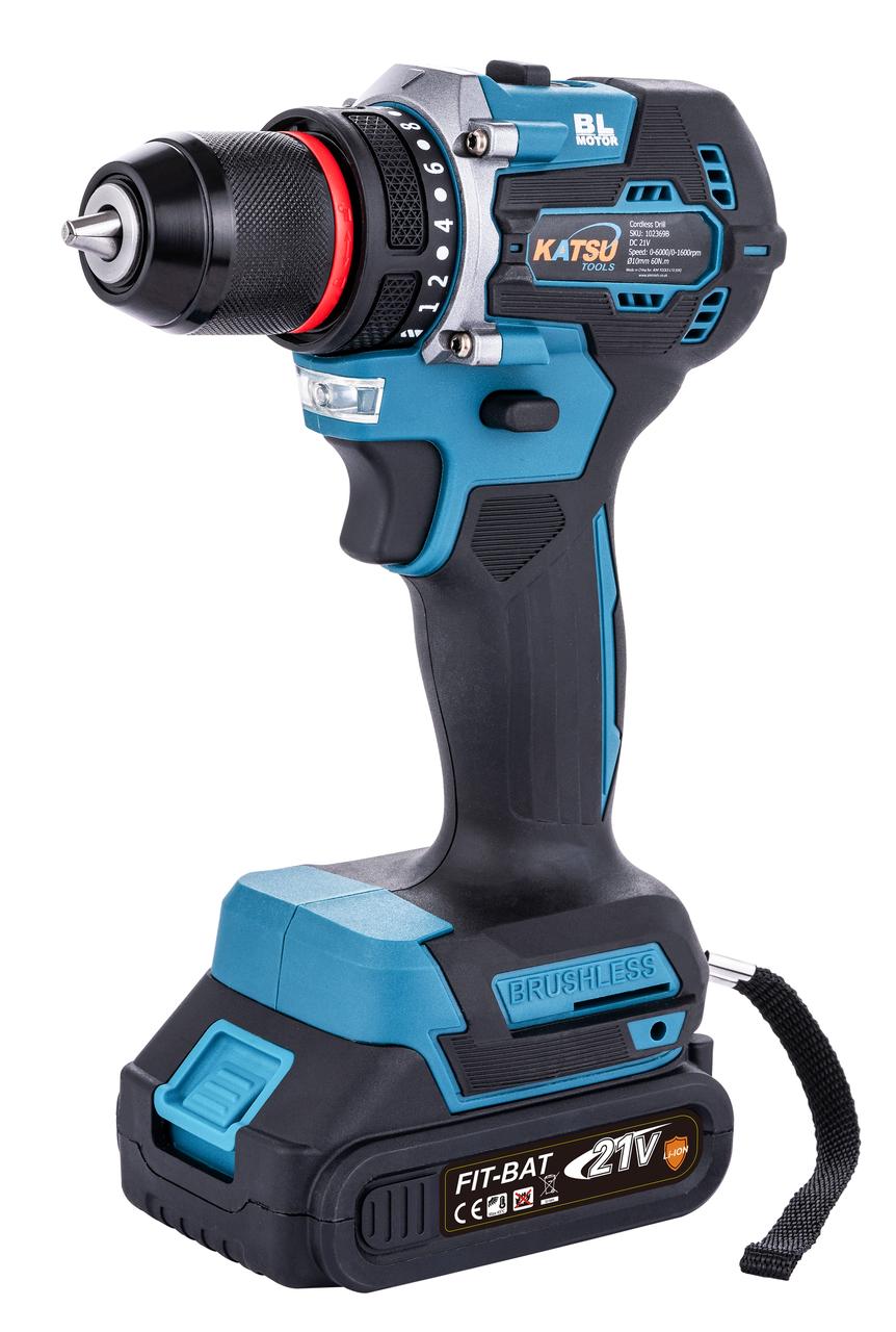 KATSU FIT-BAT Cordless Drill 10MM with Battery 1.5Ah & Charger in Carton Box