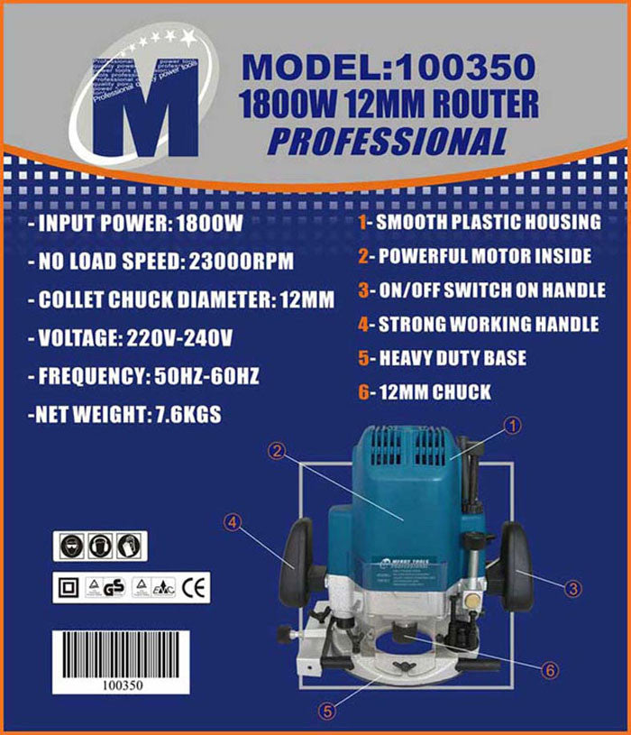 Router 12Mm,1800W