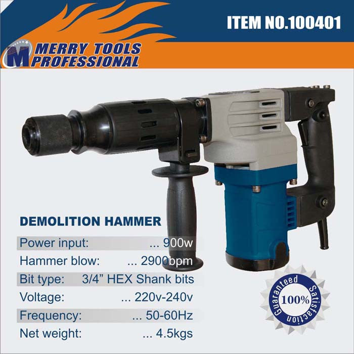 100401 Demolition Hammer 3/4“ 900W