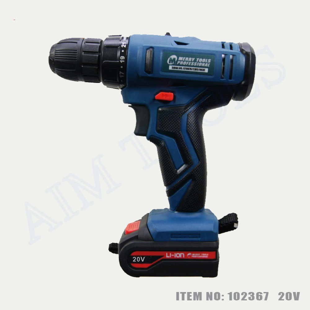 102367 Cordless Drill 2 Battery 20 مقدح بطارية
