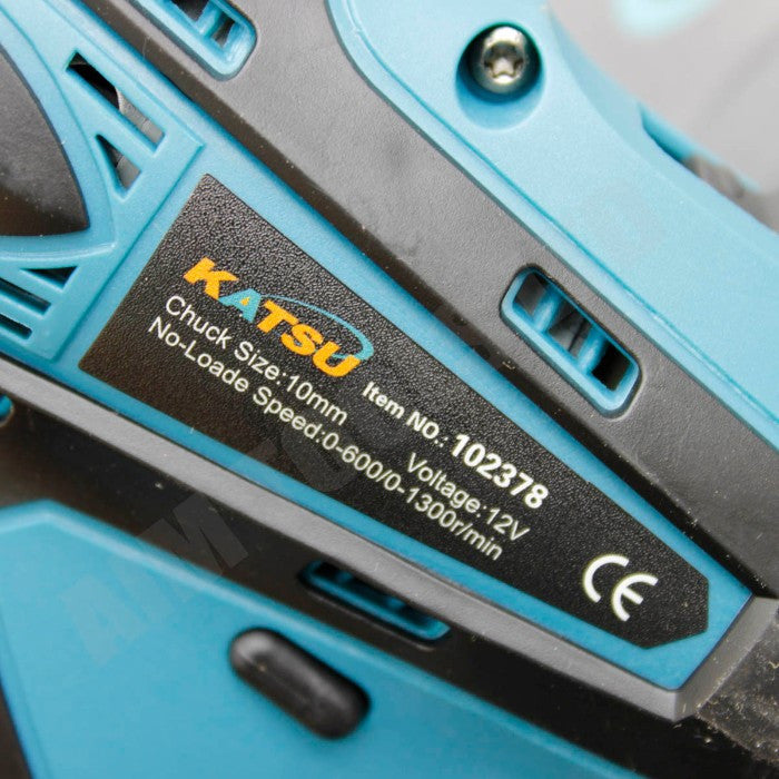 102378 Li-Ion Cordless Drill Katsu 12V مقدح بطارية