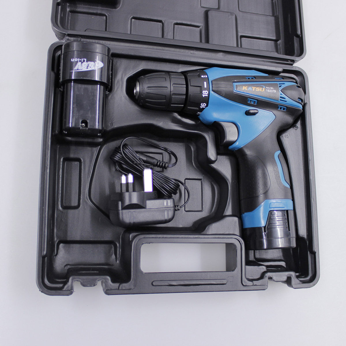 102379 Cordless Drill Katsu 16.8V مقدح بطارية