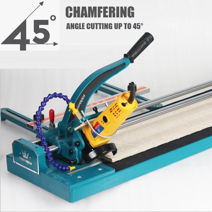 347717 2 in 1 TopWay Manual & Electrical Mitre Tile Cutter 800MM