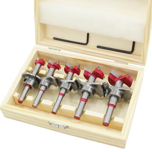 Concealed Hinge Wood Drill Bit Set With Stop 15-35mm