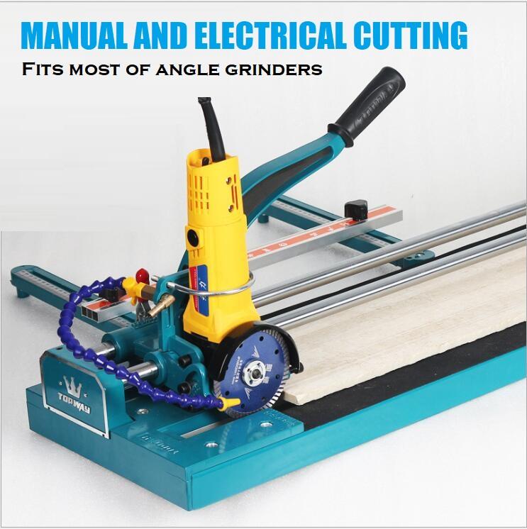 347718 2 in 1 TopWay Manual & Electrical Mitre Tile Cutter 1000MM