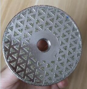 141052 Diamond Blade 8CM Electroplated, Triangle pattern W/F