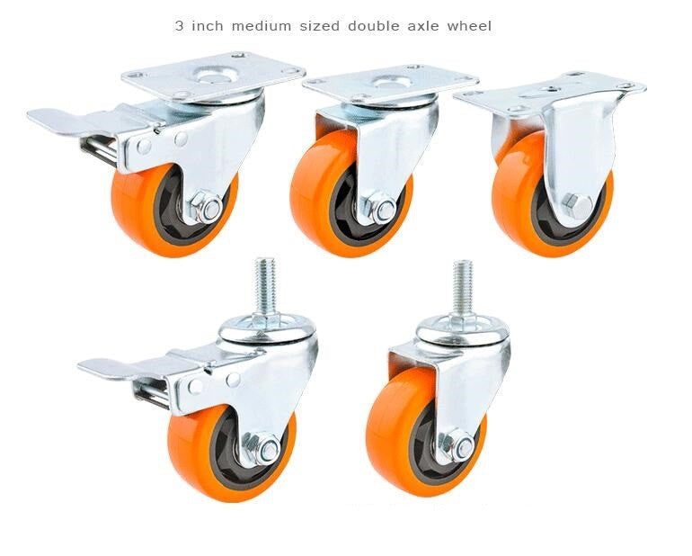 Orange Wheel Swivel Brake