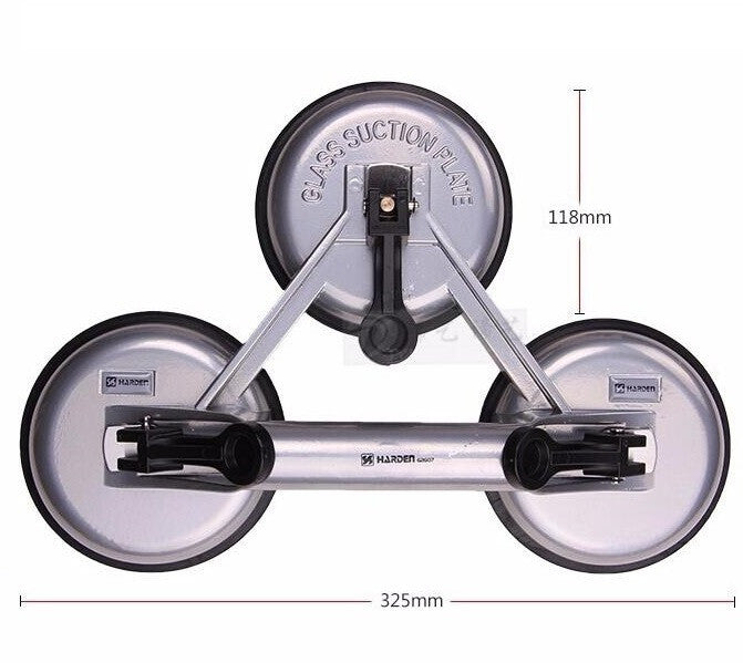 347153 Glass Holder 3 Head 150Kg Grey