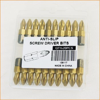 13811710 Anti Slip Screw Driver Bits Taiwan S2 راس مفكبراغي معدن تيواني