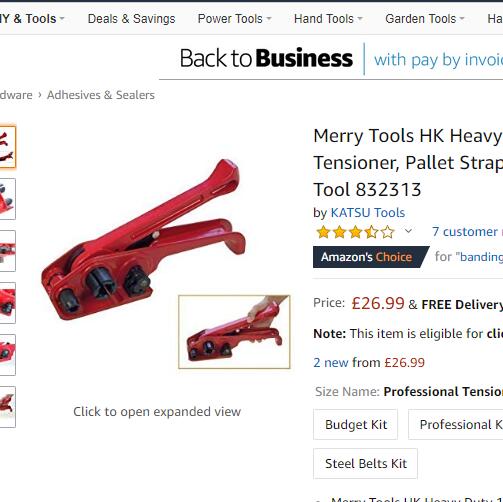 832314 12MM Hand Pallet Banding Strapping Tool
